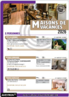 Brochure Maisons de vacances Gites 2026 Larzac Vallées